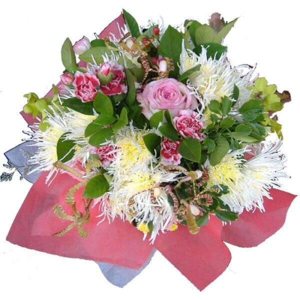 Bouquet of mixed seasonal flowers